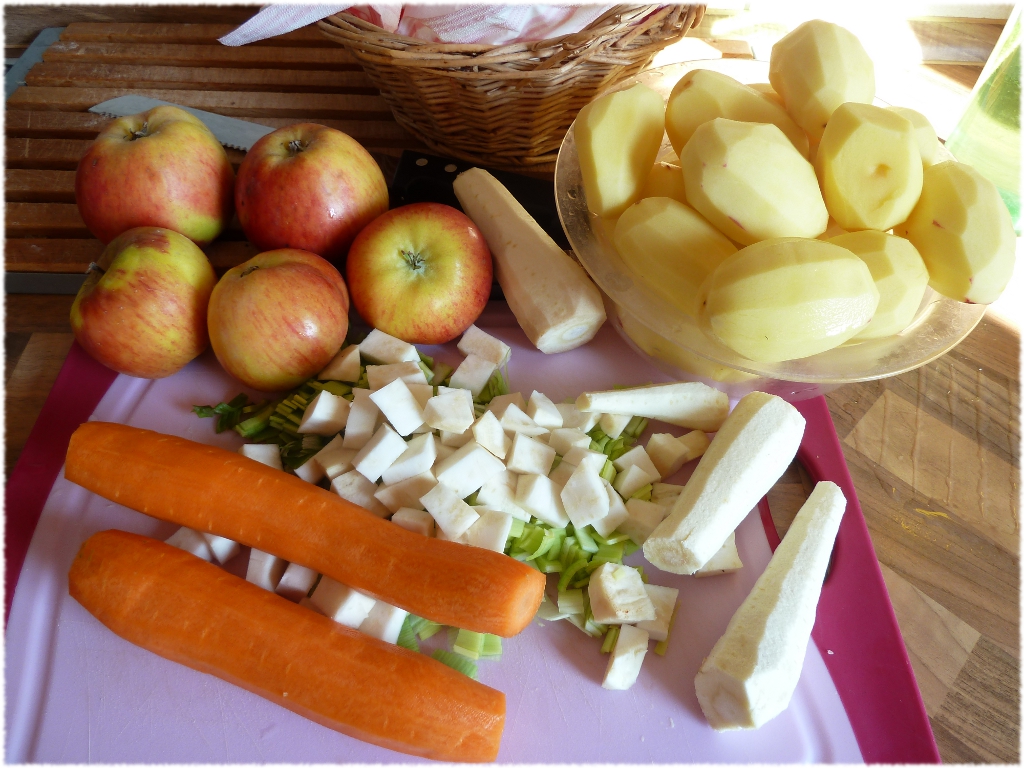 Himmel und Erde - die Zutaten