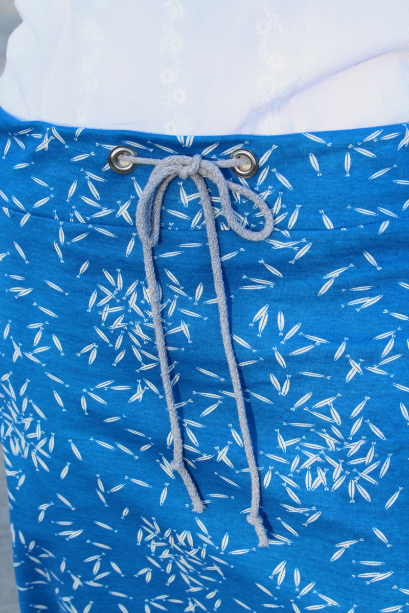 Jerseyrock-mit Bund-Ösen-Kordel