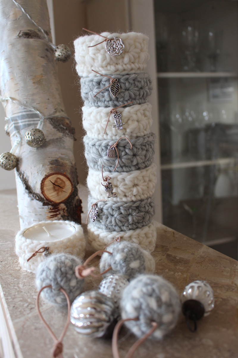 Filzwolle-verhäkelt-Teelichter-Pilze-Charms