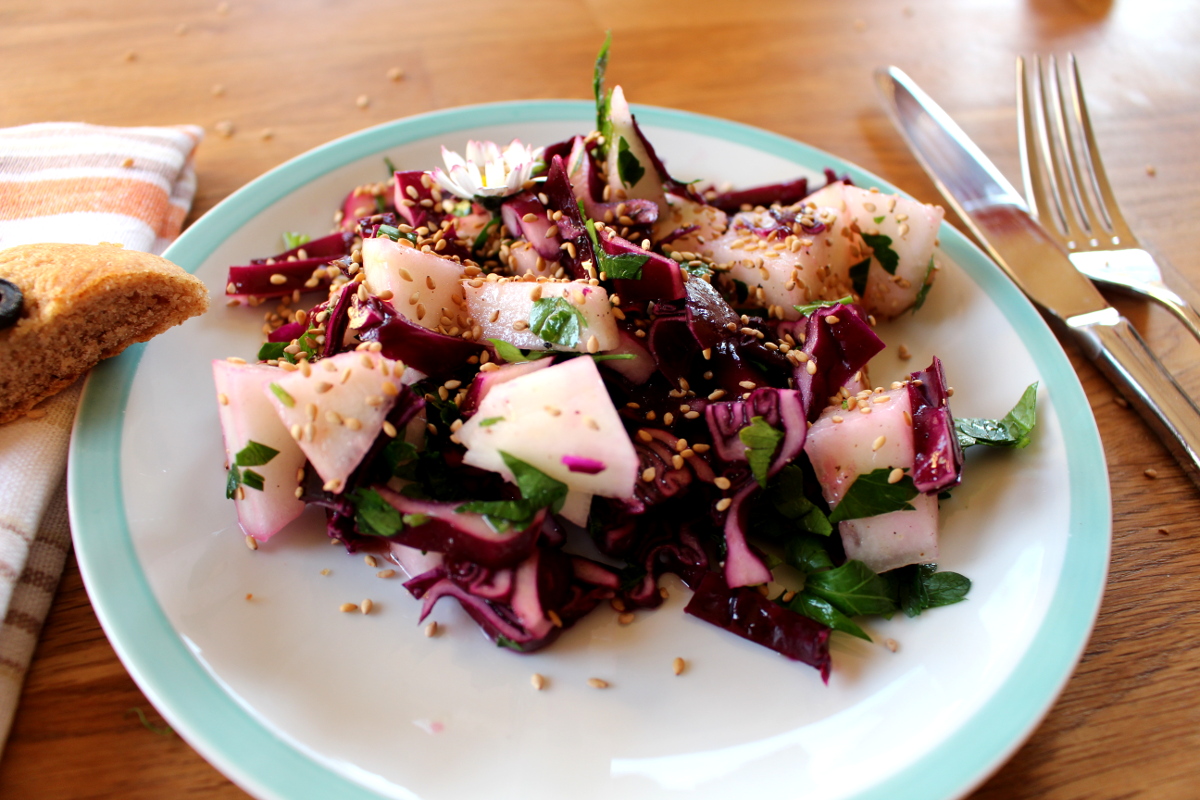 Rotkohl-Melone-Salat_mit_Ingwer-Zitronendressing08